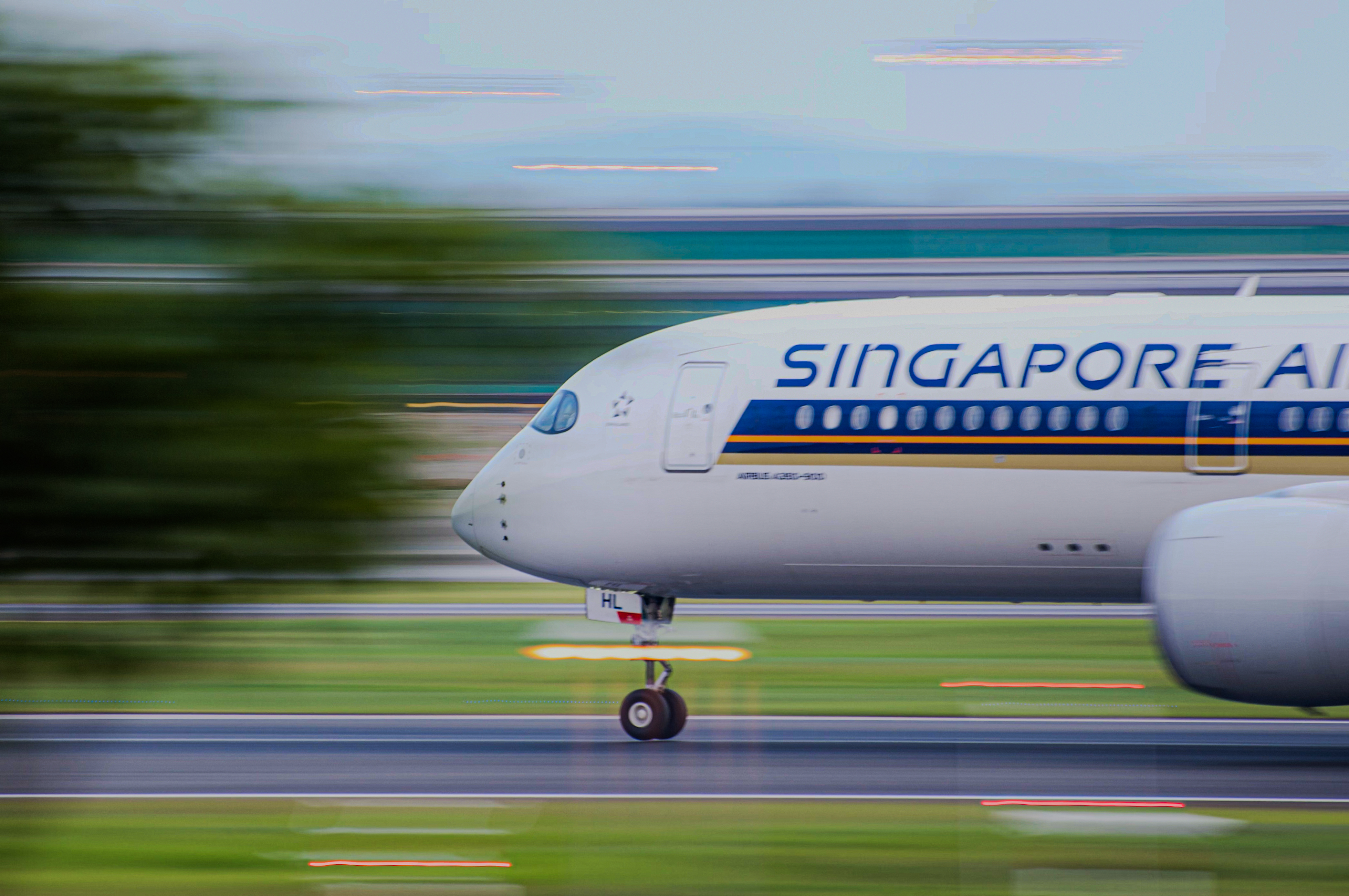 Singapore Airlines A350 Take off