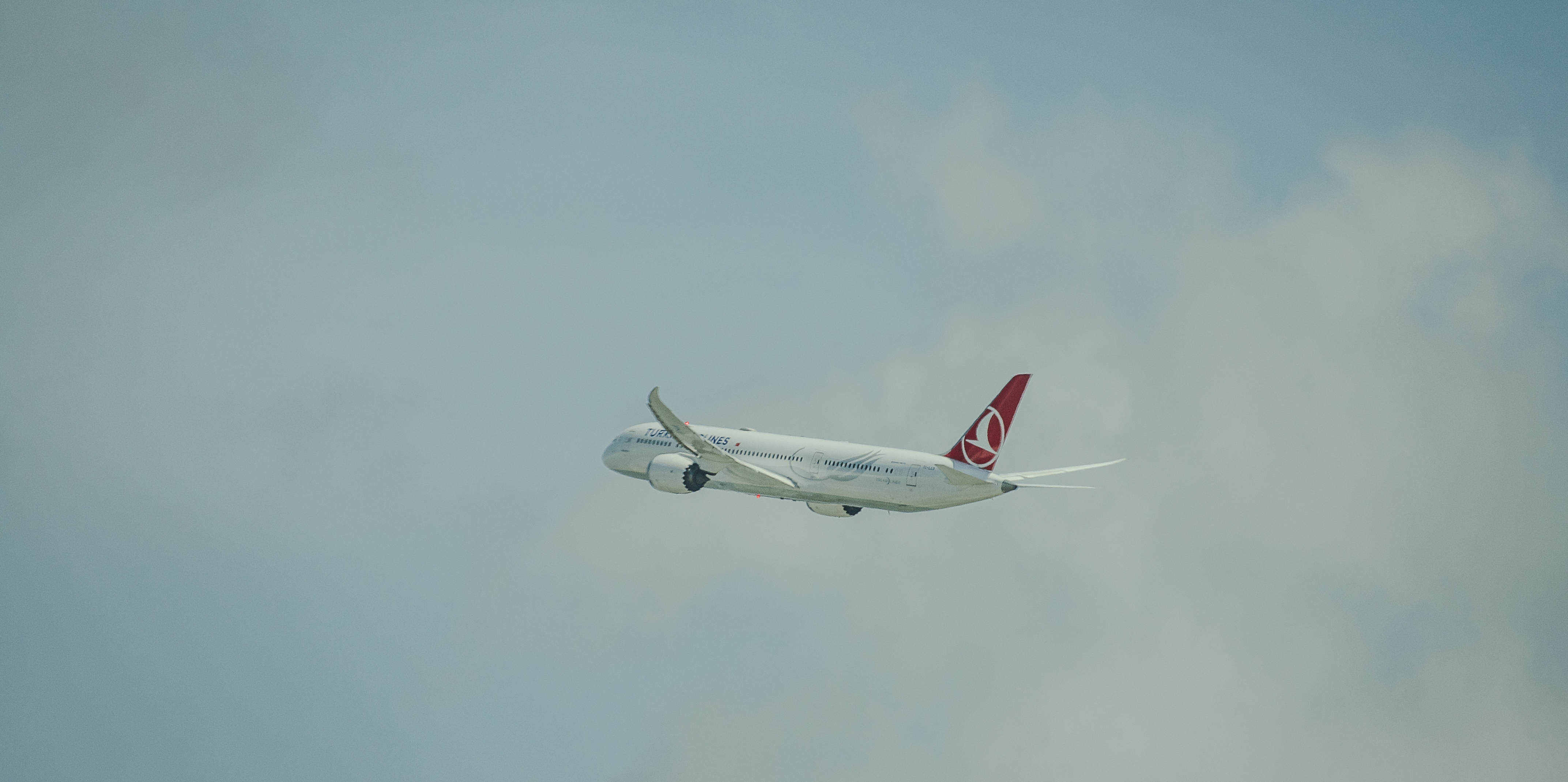 Turkish Dreamliner in the sky